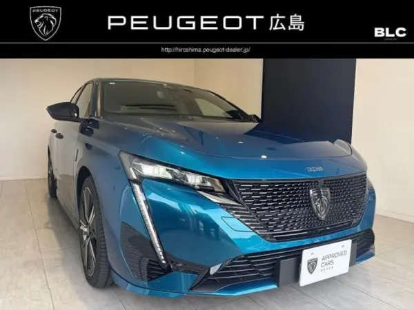 Peugeot 308 GT Hybrid Certified Used Car Collision Mitigation Brake ETC Lane Positioning Assist Former Test Drive Car 18-inch Alloy Wheel Blind Spot Monitor Clearance Sensor Matrix LED Light (Obsession Blue)