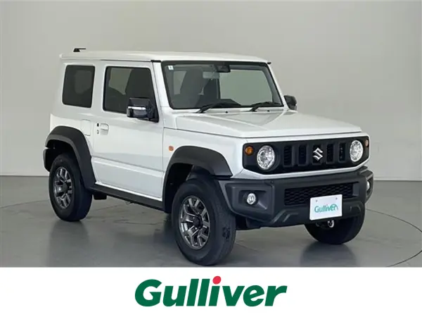 Suzuki Jimny Sierra 1.5 JC 4WD Non-Smoking Genuine Alloy Wheels Safety Support Dual Sensor Brake Support Misacceleration Mitigation System Lane Departure Warning Preceding Vehicle Start Notification Traffic Sign Recognition High Beam Assist Smart Key (White) — thumbnail 1