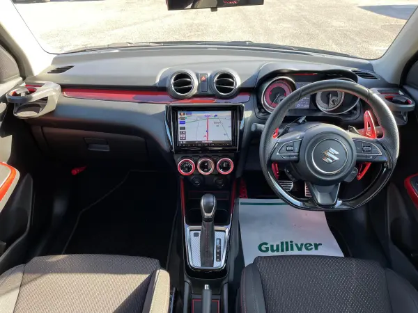 Suzuki Swift Sport 1.4 with Safety Package, Aftermarket Aero, TEIN Coilovers, Monster Sports Carbon GT Wing, HKS Exhaust, HKS Air Cleaner, BLITZ Strut Bar, Aftermarket LED Tail Lamps, Factory 8-inch Navigation, 360-Degree Camera, Suzuki Safety Support, Adaptive Cruise Control (Premium Silver Metallic) — photo 7