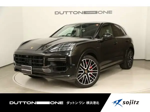 Porsche Cayenne Turbo E-Hybrid Tiptronic S 4WD Panorama SR Sport Chrono Sport Exterior Package Passenger Display 22-inch 911 Turbo Design Alloy Wheels 18-way Sports Seats Sports Tailpipes (Chromite Black Metallic) — thumbnail 1