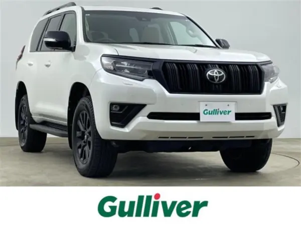Toyota Land Cruiser Prado 2.7 TX L Package Matte Black Edition 4WD Non-Smoking Car Genuine Manufacturer 9-inch Navi TV Multi-Terrain Monitor Sunroof 360-Degree Camera Power Third Seat Radar Cruise Control Blind Spot Monitor Leather Seat Seat Heater (White Pearl Crystal Shine) — thumbnail 1