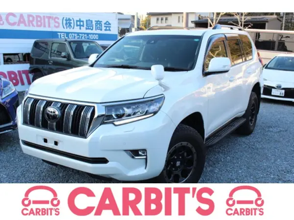 Toyota Land Cruiser Prado 2.8 TX Diesel Turbo 4WD Sunroof/15000km/One Owner/9-inch Navigation/TV/Aftermarket Tires/Aluminum Wheels/Front & Rear Dashcams/2-Year Inspection/ETC/Backup Camera/Visors (White)