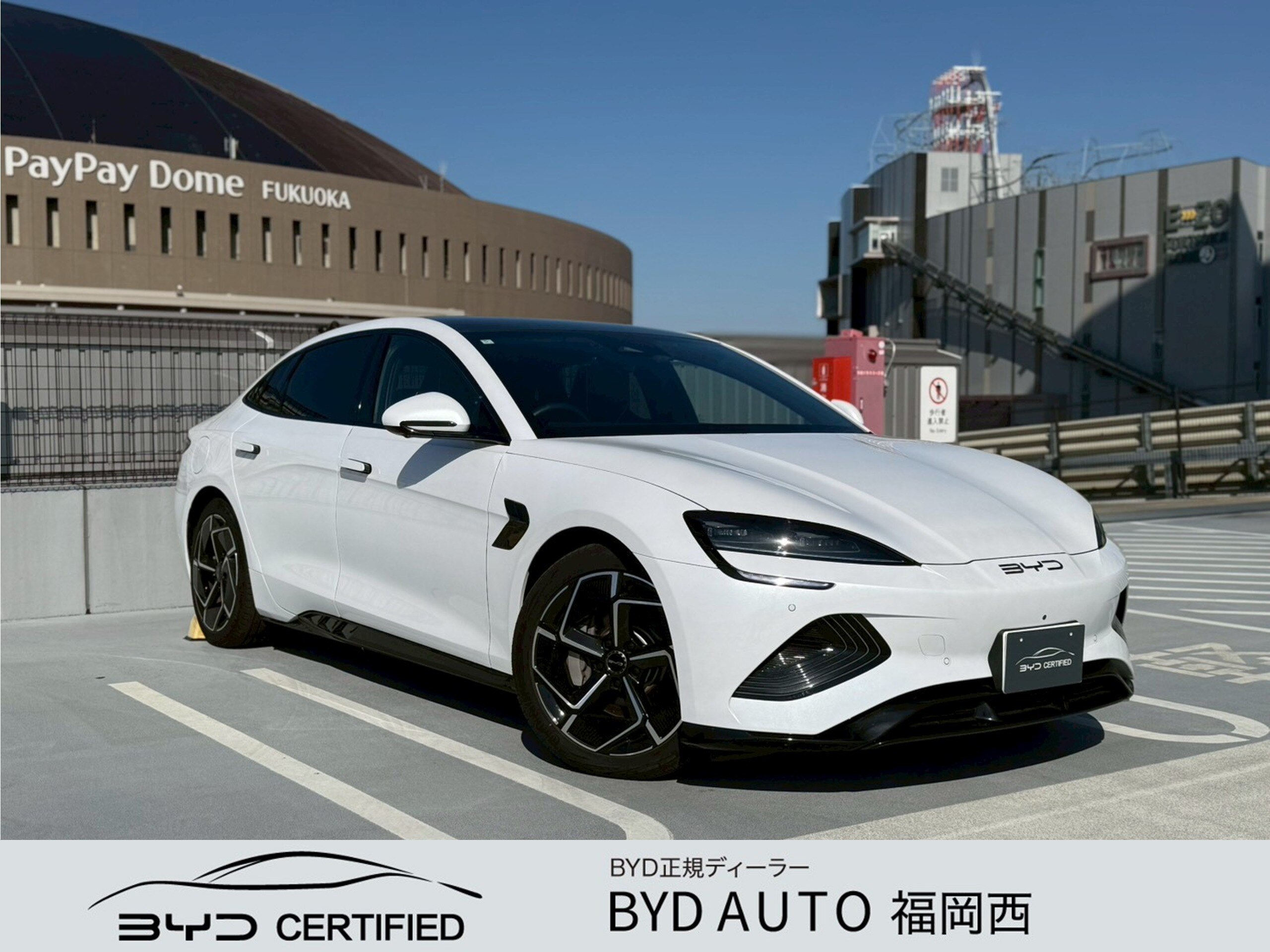 BYD Seal AWD with ACC, 360 Camera, Collision Mitigation, CarPlay (Aurora White)