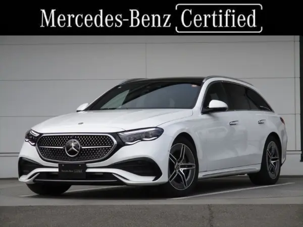 Mercedes-Benz E-Class Wagon E220 d Avantgarde AMG Line Package (ISG equipped model) Diesel Turbo MP202501 One Owner Leather Exclusive Package Advanced Package Panoramic Sliding Roof Head-Up Display Nappa Leather Seat Power Seat Seat Ventilator (Opalite White)