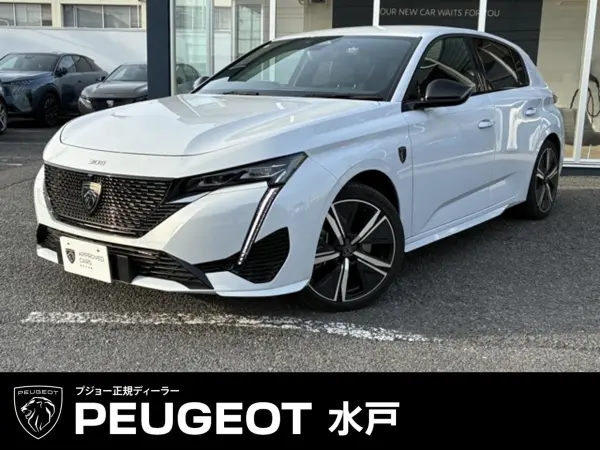 Peugeot 308GT Hybrid GT Hybrid New Car Warranty Transfer/Non-Smoking Car/One Owner/Genuine 18-inch Alloy Wheels/Blind Spot Monitor/Back Sonar/Apple CarPlay/Android Auto/Front Camera (White White)