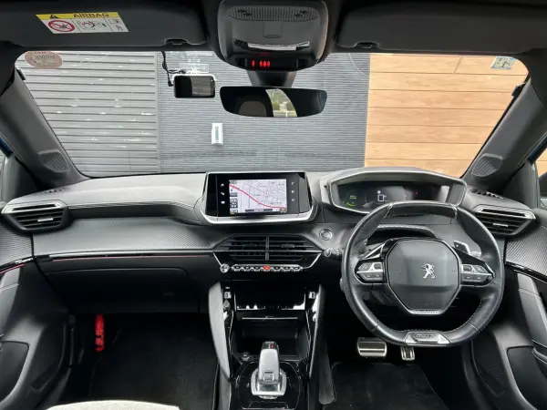 Peugeot 208 GT Line One Owner Navigation Full-Seg TV Bluetooth ETC Front/Rear Drive Recorder Blind Spot Monitor Adaptive Cruise Control Backup Camera Wireless Charging Half Leather Seat Auto Light (Vertigo Blue) — photo 7