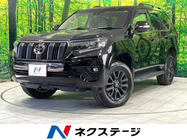 Toyota Land Cruiser Prado 2.7 TX L Package Matt Black Edition 4WD Sunroof Non-Smoker 4WD Genuine 9-inch Display Audio Around View Camera Collision Mitigation Radar Cruise Cold Region Spec Seat Air Conditioner Grade-Specific Alloy Wheels Power Seat LED Headlights Clearance Sonar (Black) — thumbnail 1