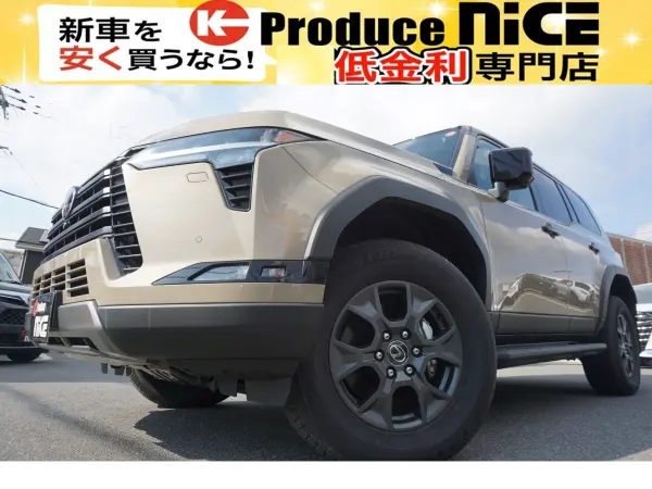 Lexus GX550 OverTrail Plus 4WD Mark Levinson Digital Inner Mirror Genuine Front/Rear Dashcam Cool Box Panoramic View Monitor Camera Refresh Seat Cold Weather Spec Moonroof Head-Up Display (Moon Desert & Black) — thumbnail 1