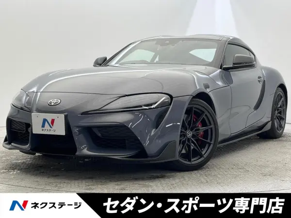 Toyota Supra 3.0 RZ 6MT Turbo Tan Leather Seats JBL Sound Genuine HDD Navi Backup Camera Collision Mitigation System Blind Spot Monitor Cruise Control Dashcam LED Headlights ETC Genuine 19-inch Alloy Wheels (Volcanic Ash Gray Metallic) — thumbnail 1