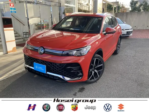 Volkswagen Tiguan TDI 4Motion R-Line Diesel Turbo 4WD Demo Car Genuine Navigation Around View Camera ETC LED Matrix Headlights IQ.LIGHT HD ACC Power Tailgate Genuine 20-inch Alloy Wheels (Persimmon Red Metallic)
