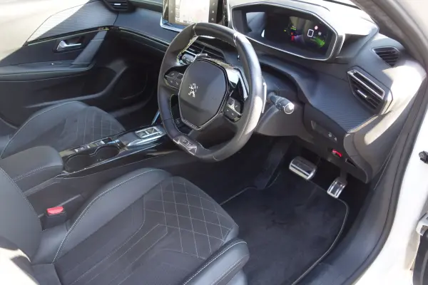 Peugeot 208GT Certified Used Car Warranty until March 2027, Genuine Navigation, Digital TV, Drive Recorder, ETC, Seat Heater, Automatic Emergency Braking, LED Headlights, Backup Camera, CarPlay & Android Auto (White) — photo 7