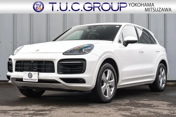 Porsche Cayenne 3.0 Tiptronic S 4WD 1 Owner 2019 Model Sport Design Front Apron Black Leather Seat Seat Heater PCM Apple CarPlay Digital TV Tuner ACC Entry Drive Around View TPM LED Light Cayenne 19AW 2 Year Warranty (White)