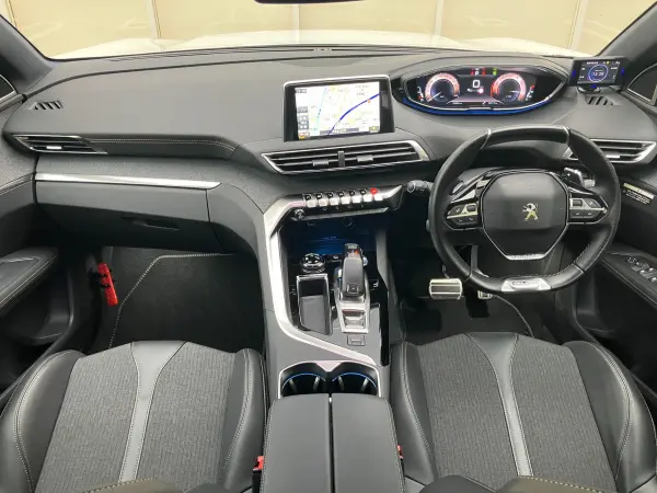 Peugeot 3008 GT Line Certified Used Car Genuine Navigation Full-Seg TV Active Cruise Control Advanced Grip Control Blind Spot Monitor Steering Paddle Shift Power Tailgate Bluetooth ETC Onboard Unit (Pearl White) — photo 9