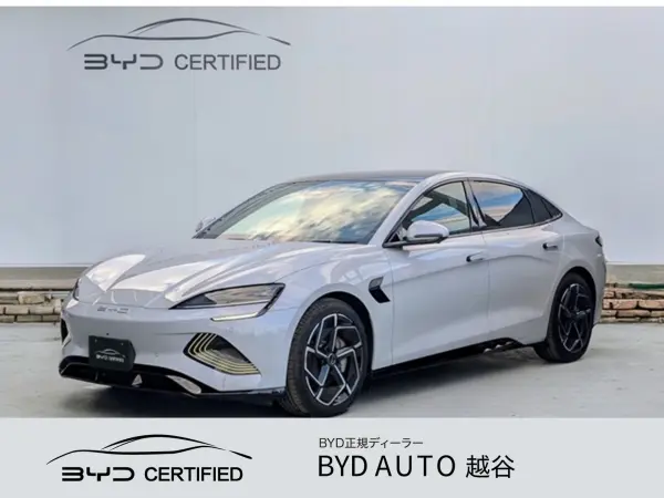 BYD Seal AWD Registered Unused Car / 15.6-inch Display / Glass Roof / Non-smoking / (Aurora White) — thumbnail 1