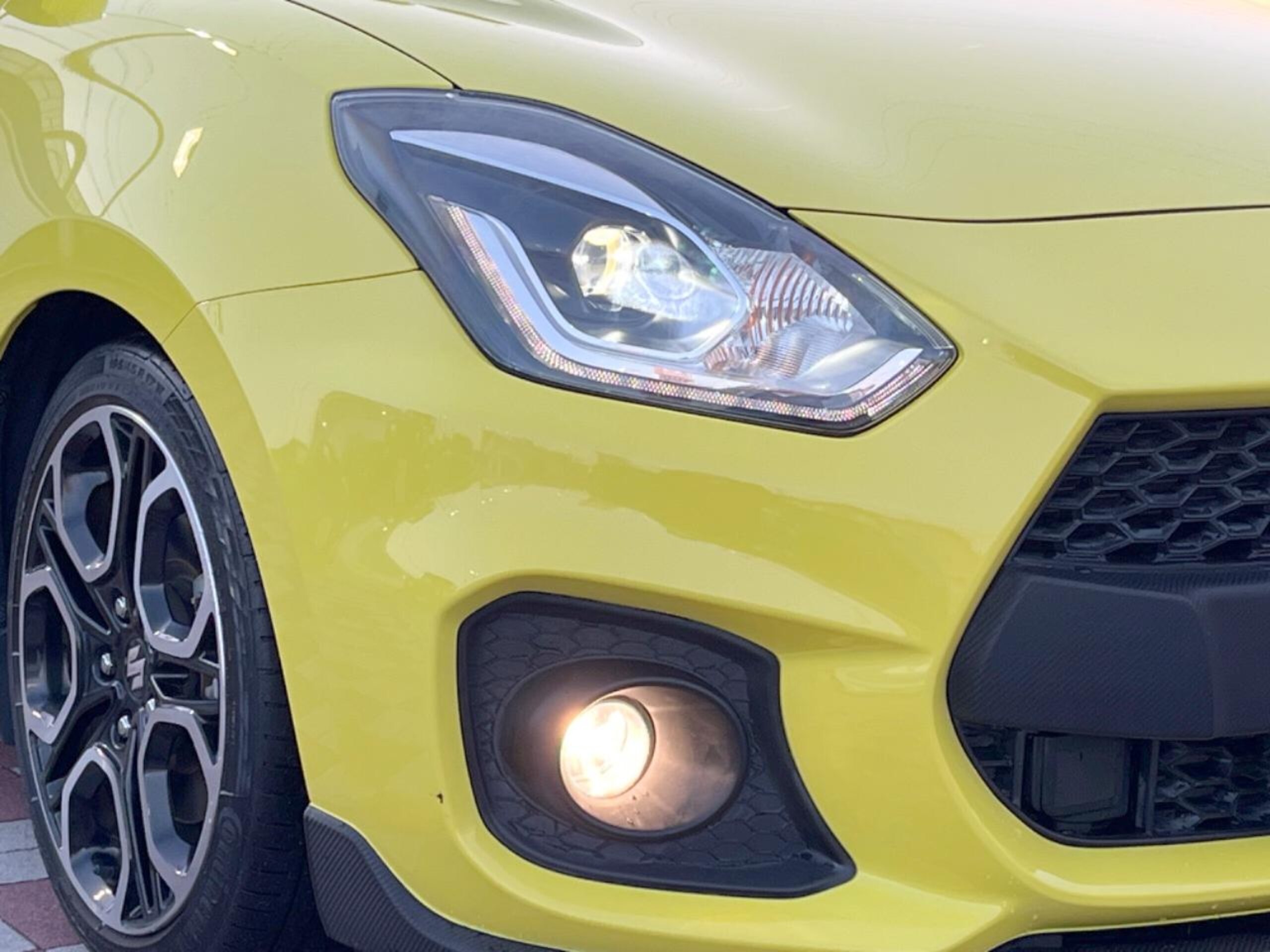Suzuki Swift Sport 1.4 with Safety Package, Non-Smoker, TEIN Coilovers, Genuine Display Audio, Backup Camera, Driver's Seat Heater, ETC, Genuine 17-inch Alloy Wheels, Smart Key, Safety Support, LED Headlights, Front Fog Lights (Champion Yellow 4) — photo 9