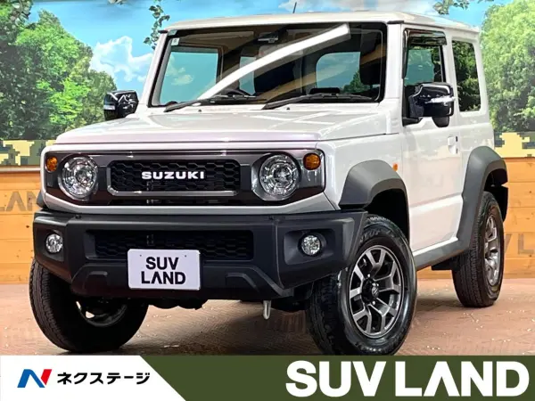 Suzuki Jimny Sierra 1.5 JC 4WD Safety Support Display Audio Corner Sensor Cruise Control Seat Heater LED Head Auto Light Downhill Assist Smart Key ETC Genuine 15-inch Alloy Idling Stop (Pure White Pearl) — thumbnail 1