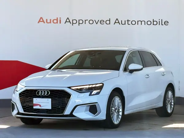 Audi A3 Sportback 30 TFSI Advanced MMI Driver Assist Genuine Navi/Full-Seg Back Camera Genuine Aluminum ETC Smart Key (Glacier White Metallic) — thumbnail 1