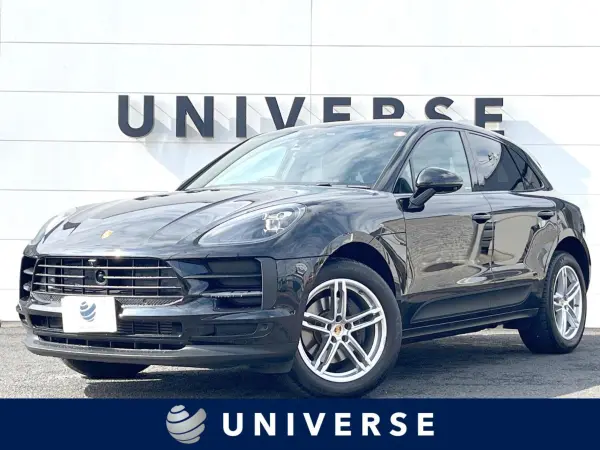 Porsche Macan First Edition (Leather Package) PDK 4WD Panorama Roof Black Leather Sports Chrono Package Heated Seats All Around PASM Genuine Navi Surround Camera 14-Way Power Seats Adaptive Cruise Control LED Headlights Genuine 19-inch AW Non-Smoking Car (Jet Black Metallic) — thumbnail 1