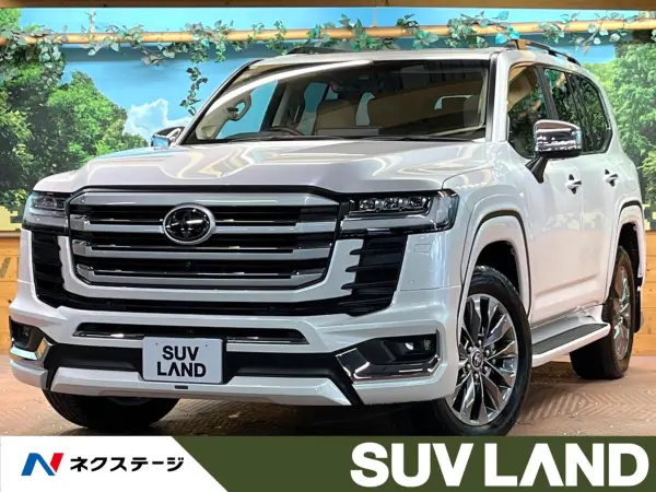 Toyota Land Cruiser 300 3.5 ZX 4WD Non-Smoking Sunroof Modellista Aero MZ Speed Muffler JBL Sound Genuine 12-inch Navigation 360 Camera Blind Spot Monitor Beige Leather Diff Lock Power Rear Gate LED Headlights ETC
