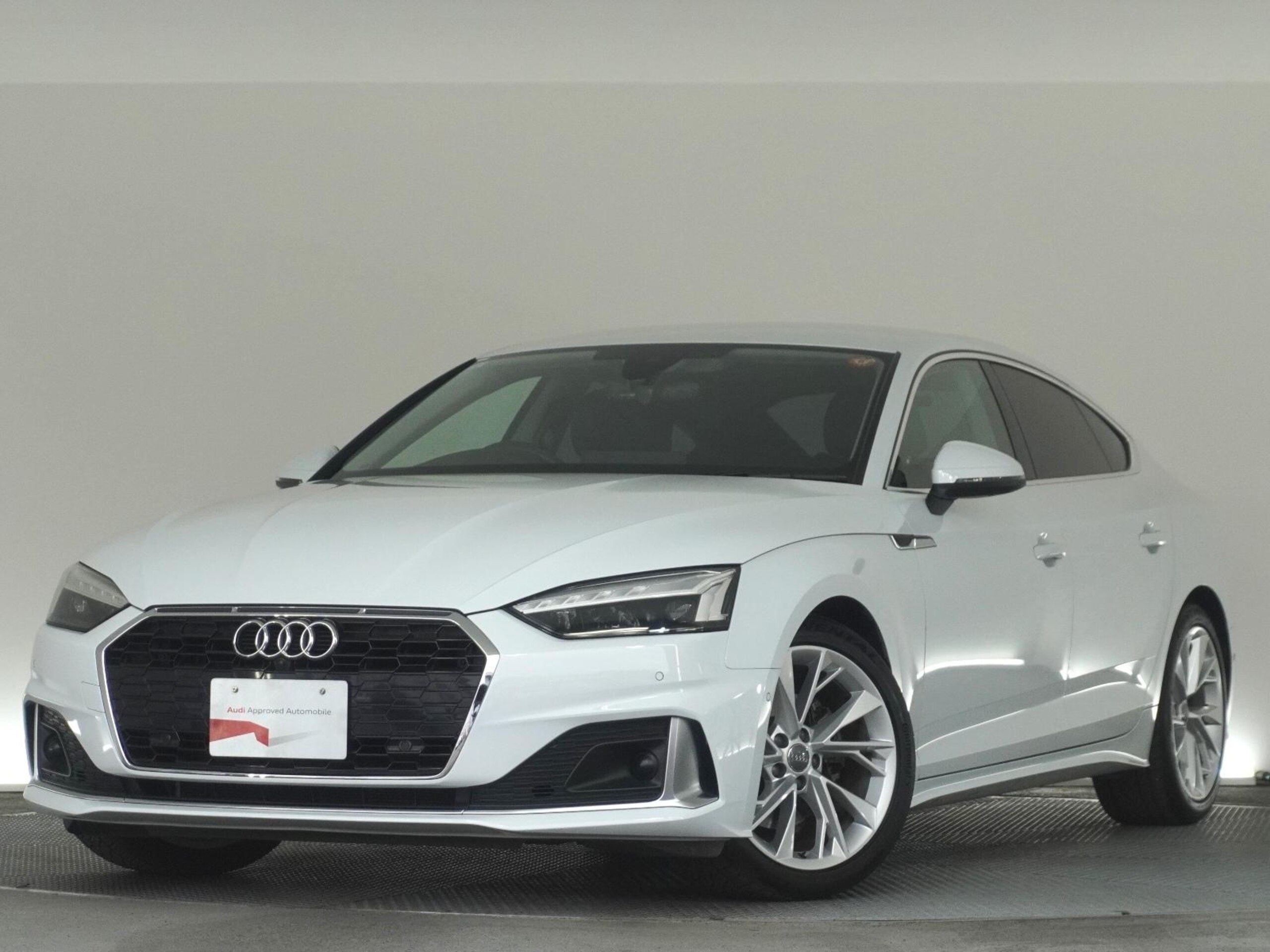 Audi A5 Sportback 35 TDI Advanced Certified Used Car with Wireless Smartphone Charging, Surround View Camera, Park Assist (Glacier White Metallic)