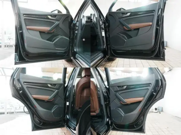 Audi Q5 40 TDI Quattro Sport Luxury Diesel Turbo 4WD Luxury Package Assistance Package Matrix LED Headlight Package Air Suspension Brown Genuine Leather Seats Air Suspension Electronic Parking Genuine Navigation 18-inch Alloy Wheels Parking Assist (Mythos Black Metallic) — photo 9