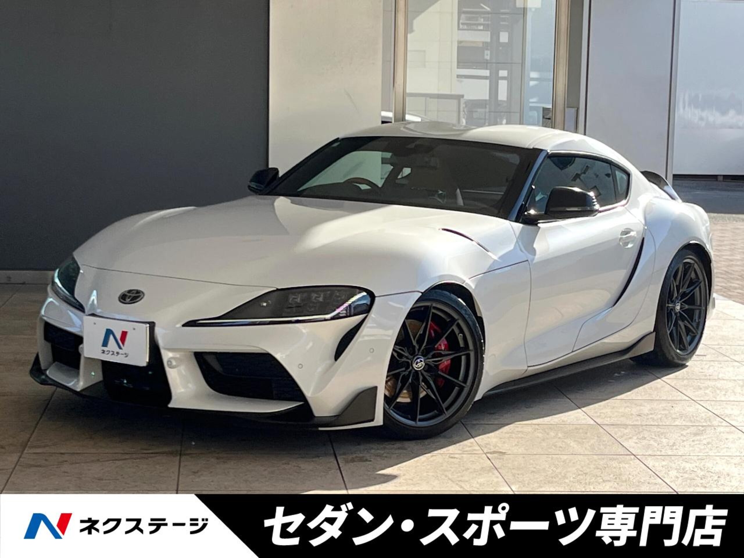Toyota Supra 3.0 RZ 6MT TRD Exhaust HKS Suspension BSM 6-LED Headlights 19-inch AW Wheels Brembo Brakes Leather Steering Wheel Brown Leather Seats JBL Sound Smart Key (White Metallic)