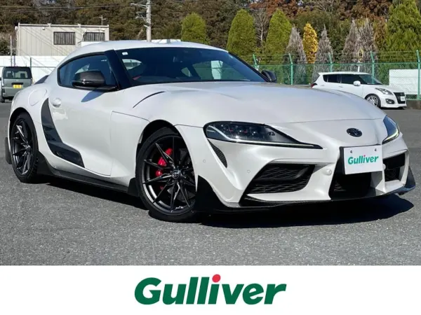 Toyota Supra 3.0 RZ One Owner Genuine 6-Speed MT GR Carbon Full Aero GR Carbon Door Mirror Cover Genuine 19-inch AW Genuine HDD Navi/Full-Seg TV Backup Camera Red/Black Half Leather Seat Front/Rear Dashcam Warranty Manual Spare Key (Pearl White) — thumbnail 1