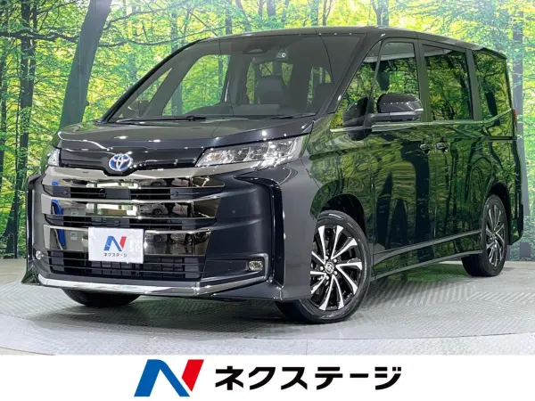 Toyota Noah 1.8 Hybrid S-Z Comfort Convenience Package Genuine 10-inch Navi 360 Camera 100V Power Outlet Safety Sense Radar Cruise Non-Smoking Vehicle Power Rear Gate Half Leather Seat Heater Dashcam Corner Sensors ETC LED Headlights (Glitter Black Glass Flake)