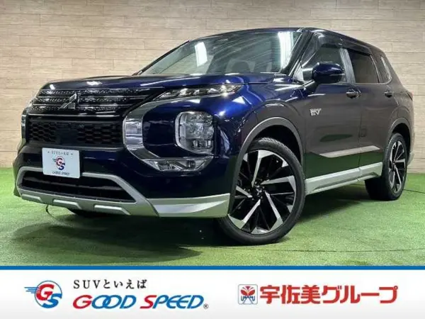 Mitsubishi Outlander PHEV 2.4 G 4WD One Owner/BOSE Sound/360 Camera/Sporty Package/9-inch Navi/Radar Cruise/Collision Mitigation/Lane Assist/Power Rear Gate/ETC/Seat Heaters/Paddle Shifters/AC100V (Cosmic Blue Mica) — thumbnail 1