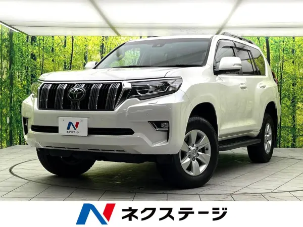 Toyota Land Cruiser Prado 2.7 TX 4WD Moon Roof Genuine Navigation Panoramic View Monitor Radar Cruise Control Automatic High Beam LED Headlights Bluetooth ETC Power Seat Smart Key (White Pearl Crystal Shine)