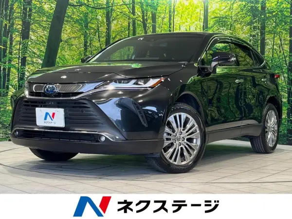 Toyota Harrier 2.5 Hybrid Z Panoramic Roof Genuine 12.3-inch Navigation Surround View Camera JBL Sound Pre-Collision System Radar Cruise Non-Smoking Vehicle Power Rear Gate Half Leather Seats Power Seats Drive Recorder Smart Key LED Head (Black) — thumbnail 1