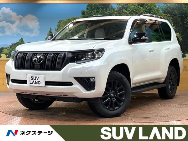 Toyota Land Cruiser Prado 2.8 TX L Package Matt Black Edition Diesel Turbo 4WD Non-Smoking Sunroof 9-inch Navigation All-Around Camera Beige Leather 7-Seat Blind Spot Monitor Full-Seg Center Diff Lock Safety Sense Radar Cruise Control (White Pearl Crystal Shine)