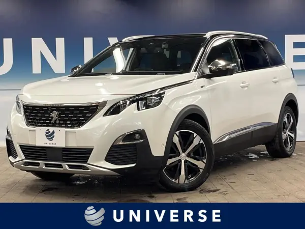 Peugeot 5008 GT BlueHDi Diesel Turbo First Class Package Panoramic Sunroof Genuine Navigation Digital Terrestrial TV Adaptive Cruise Control Blind Spot Monitor Power Seat Seat Heater Genuine 18-inch Alloy LED Head (Pearl White) — thumbnail 1