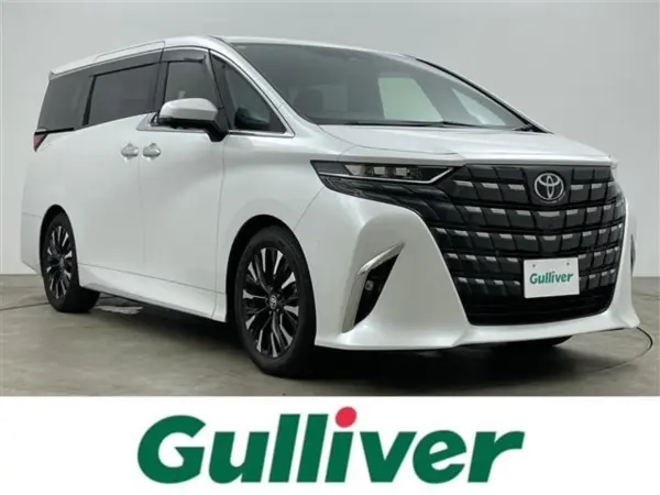 Toyota Alphard Hybrid 2.5 Executive Lounge E-Four 4WD Moonroof Genuine Flip-Down Monitor Dashcam Digital Inner Mirror JBL Sound Panoramic View Monitor HDMI Connection Wireless Charging Universal Step Paddle Shift Built-in ETC2.0 DVD (Platinum White Pearl Mica:089) — thumbnail 1