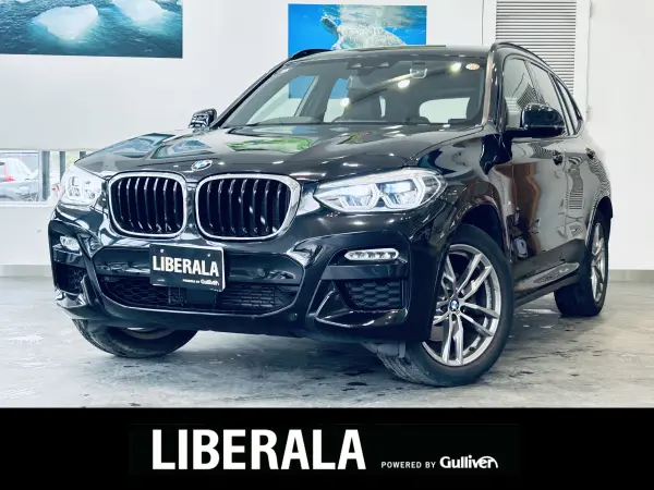 BMW X3 xDrive20d M Sport Diesel Turbo 4WD Highline P HUD ACC Genuine Navi TV 360° Genuine 19-inch AW LED Headlights Power Tailgate Wireless Charging Brown Leather Power Seats Driver Seat Memory Seat Heater Roof Rails Blind Spot Clearance Sonar (Black Sapphire Metallic) — thumbnail 1