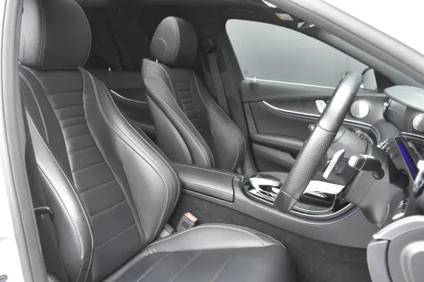 Mercedes-Benz E-Class Wagon E220d Avantgarde AMG Line Diesel Turbo Leather Package Radar SF ACC Panorama SR Panamericana Genuine Navi Full-Seg 360-Degree Camera Black Leather Seat Heater HUD Burmester Sound Power Tailgate Ambient Lighting Corner Sensors LED Headlights ETC (Diamond White) — photo 7