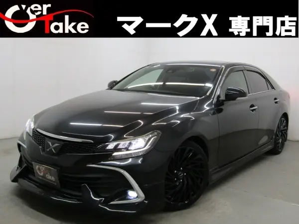 Toyota Mark X 2.5 250G Final Model / Safety Sense PKG / 3-eye LED Headlights / New Full Aero / New 19AW / New Tires / Lowered / Navigation Back Camera Digital TV / Bluetooth / Dashcam / ETC (Precious Black Pearl)