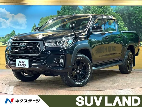 Toyota Hilux 2.4 Z Black Rally Edition Diesel Turbo 4WD Non-Smoking Bed Liner Tonneau Cover SD Navigation Full-Seg Back Camera ETC Collision Mitigation Radar Cruise LED Headlights Rear Diff Lock Downhill Assist Auto Lights Auto Air Conditioning Smart Key (Attitude Black Mica) — thumbnail 1
