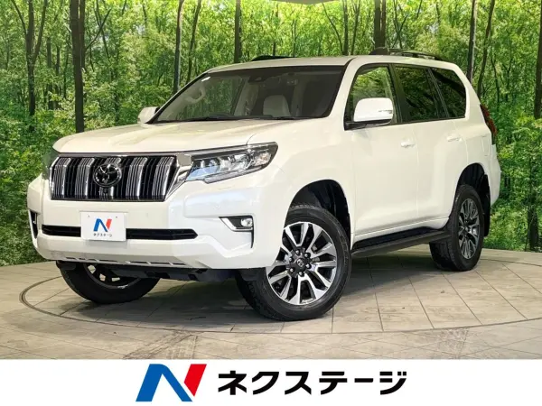 Toyota Land Cruiser Prado 2.7 TX L Package 4WD Non-Smoking Sunroof Factory 9-inch Navigation Around-View Camera Wood-Combo Steering Collision Mitigation Radar Cruise Blind Spot Monitor Seat Ventilation Power Seat Drive Recorder Smart Key (White Pearl Crystal Shine) — thumbnail 1