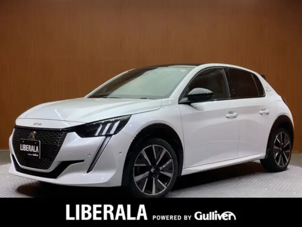 Peugeot 208 GT Line Panorama Glass Roof ACC Half Leather Seats Genuine Navi Back Camera Bluetooth Intelligent High Beam LED Headlights Ambient Light Collision Mitigation B BSM LKA ETC One Owner Dashcam (Pearl White II) — thumbnail 1