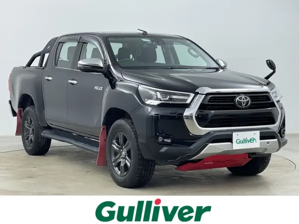 Toyota Hilux 2.4 Z Diesel Turbo 4WD Non-Smoking Car Genuine Navi TV GR Side Step (Black Metallic)