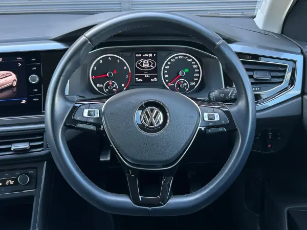 Volkswagen Polo TSI Highline with Pre-Crash Safety, ACC, Blind Spot Detection, Rear View Camera, Park Distance, Parking Assist System, Genuine Navigation, 12-Seg, CarPlay, Android Auto, BT, USB, LED, ETC, Dashcam, Non-Smoking (Flash Red) — photo 7