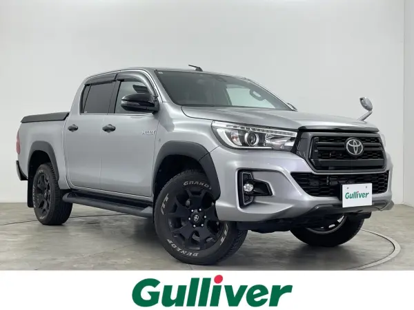Toyota Hilux 2.4 Z Black Rally Edition Diesel Turbo 4WD TRD Tonneau Cover Genuine Bed Liner Genuine Navigation Back Camera Collision Damage Mitigation Brake Adaptive Cruise Control Genuine ETC Lane Keep Assist Steering Remote Control Auto Light Smart Key Non-Smoking (Silver Metallic) — thumbnail 1