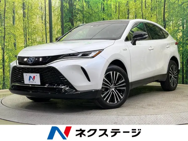 Toyota Harrier 2.5 Plug-in Hybrid Z E-Four 4WD Panorama Roof Genuine 12.3-inch Navi Surround Camera JBL Sound 100V Power Outlet Safety Sense Radar Cruise Non-Smoking Vehicle Power Rear Gate Black Leather Seat Seat Ventilation Seat Heater (Platinum White Pearl Mica)