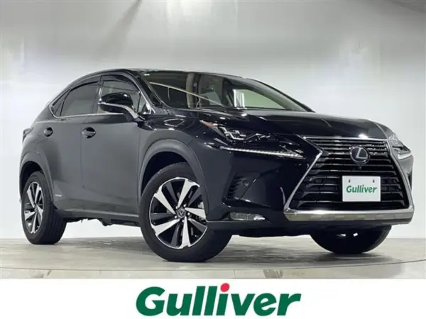 Lexus NX300h Version L Moonroof Genuine 10.3-inch Navigation Around View Monitor Lexus Safety System+ Cruise Control Driver Seat Heater Driver Power Seat with Memory Built-in ETC Power Back Door Card Key (Graphite Black Glass Flake) — thumbnail 1