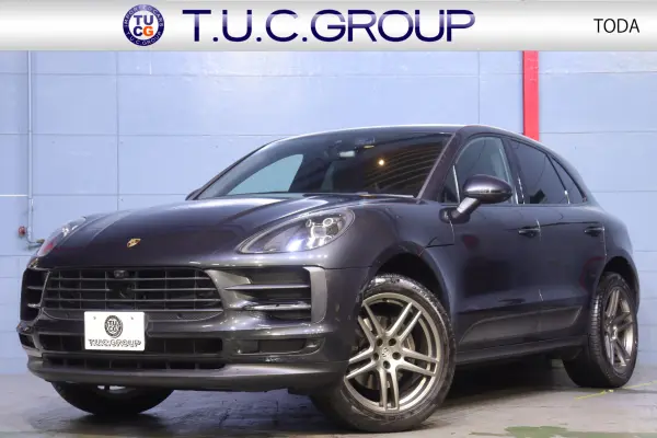 Porsche Macan PDK 4WD Late Model ACC Genuine Leather MC Post PCM Navigation 2-Year Warranty Two-Tone Leather Interior (Red/Black) 10.9-inch Wide Navigation CarPlay 360 Camera Entry Drive LED Headlights Full-Seg TV Leather Dashboard Seat Heater (Vulcano Grey Metallic) — thumbnail 1