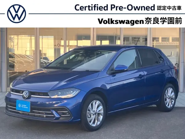 Volkswagen Polo TSI Style Certified Used Car with New Car Warranty Transfer, LED Headlights, Travel Assist, Parking Support System, Front Assist, Navigation, Backup Camera (Blue) — thumbnail 1
