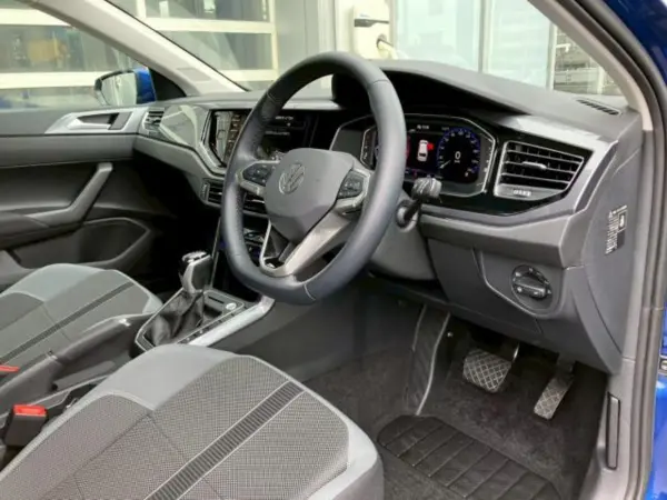 Volkswagen Polo TSI Style Certified Used Car with New Car Warranty Transfer, LED Headlights, Travel Assist, Parking Support System, Front Assist, Navigation, Backup Camera (Blue) — photo 8