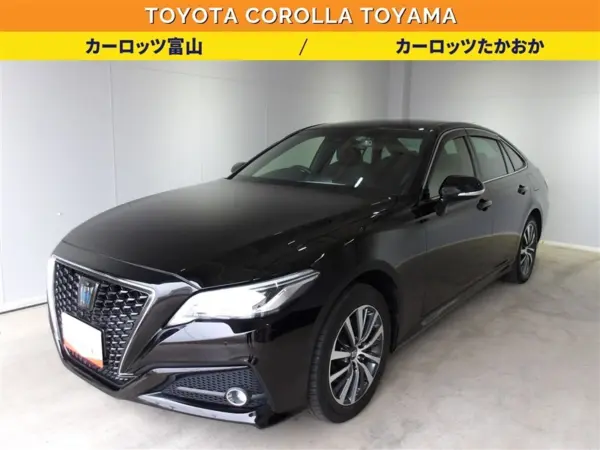 Toyota Crown Hybrid 2.5 S Four 4WD with Factory Navigation, Backup Camera, Drive Recorder, ETC, Bluetooth (Black) — thumbnail 1