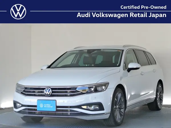 Volkswagen Passat Variant TDI Elegance Advance Diesel Turbo DiscoverPro FR Dashcam 360Cam ACC Black Leather 18AW Seat Ventilation Digital Meter (Glacier White Metallic) — thumbnail 1